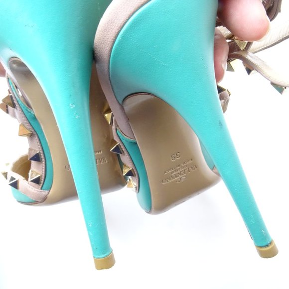 VALENTINO Nappa Leather Rockstud Ankle TStrap Pump - Picture 11 of 16